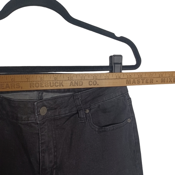 SATIN DOLL Black Manufactured Faded Skinny Slim Jeans 10 (Medium) - Picture 5 of 6